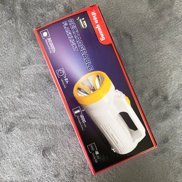 DRAFT Đèn Pin LED Điện Quang ĐQ PFL06 R WY (Pin sạc, Trắng - Vàng)