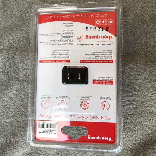 Đèn ngủ cảm biến LED Điện Quang ĐQ LNL08 WW ( Cảm biến quang, hình que kem, ánh sáng vàng )