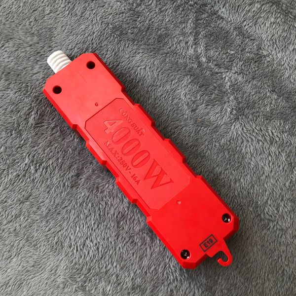 DRAFT Ổ cắm Công suất lớn Điện Quang ĐQ ESKHP 3RW (3 lỗ, màu đỏ trắng, không dây)