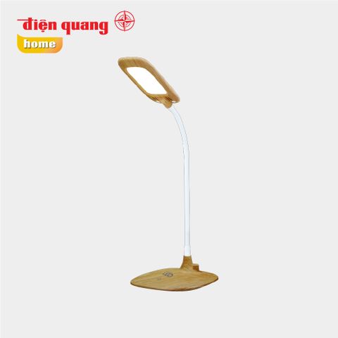 Đèn bàn sạc LED bảo vệ thị lực Điện Quang ĐQ LDL12B 6W ( Pin LITHIUM, 6W, vỏ giả gỗ )