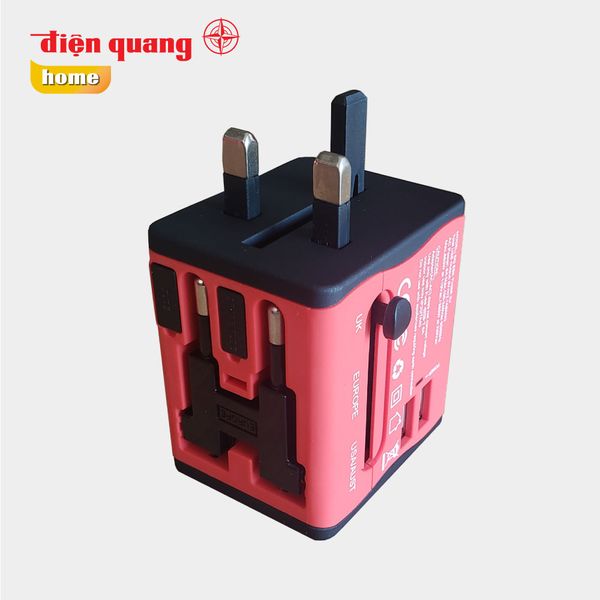 Ổ cắm du lịch Điện Quang ĐQ ESK TV06 2U ( 2 cổng USB )