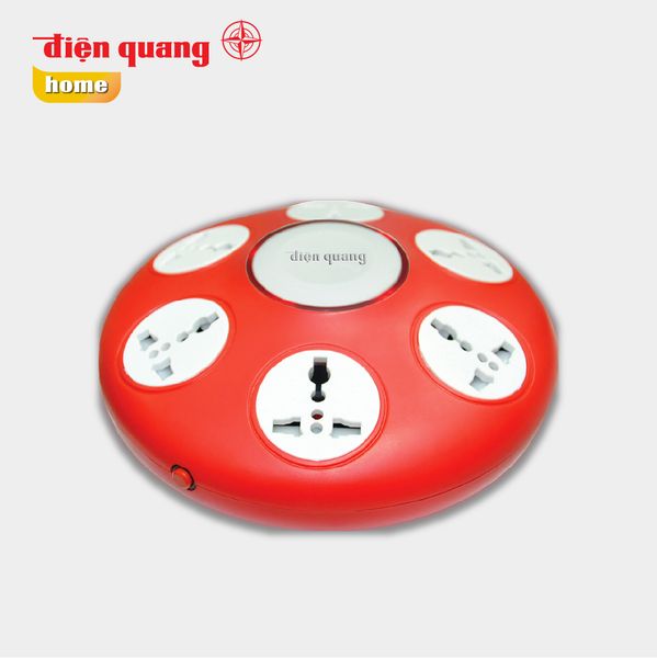 Ổ cắm Điện Quang ĐQ ESK.106 ( Kiểu UFO 6 lỗ 3 chấu )