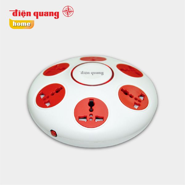 Ổ cắm Điện Quang ĐQ ESK.106 ( Kiểu UFO 6 lỗ 3 chấu )