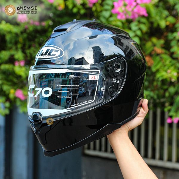  Mũ bảo hiểm fullface HJC C70 - BLACK (2024) 