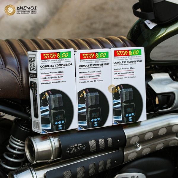  Máy bơm áp suất lốp dùng pin STOP&GO CL-RCP (NEW) 