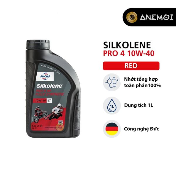  Nhớt tổng hợp cao cấp Fuchs Silkolene Pro 4 10W-40 XP (1L) 