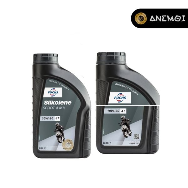  Nhớt bán tổng hợp Fuchs Silkolene Scoot 4 10W-30 XP (800mL) 
