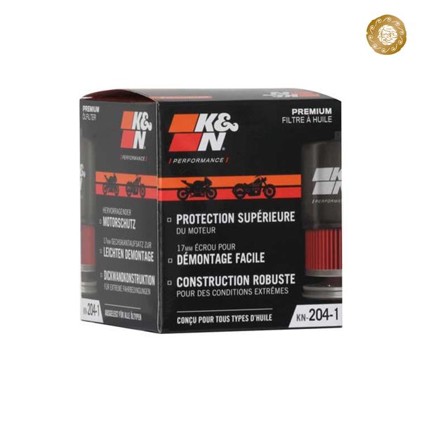  Lọc nhớt K&N KN-204-1 K&N OIL FILTER cho xe HONDA, YAMAHA, TRIUMPH.v.v... 