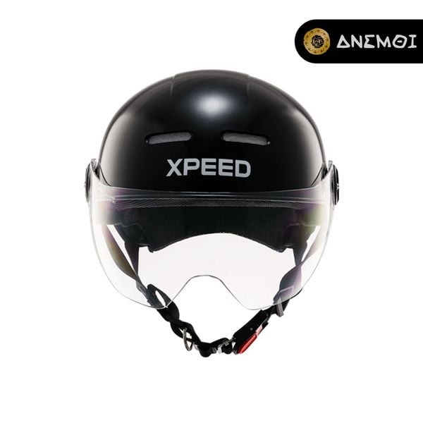  Mũ bảo hiểm nửa đầu có kính XPEED VIVO 20M - BLACK 