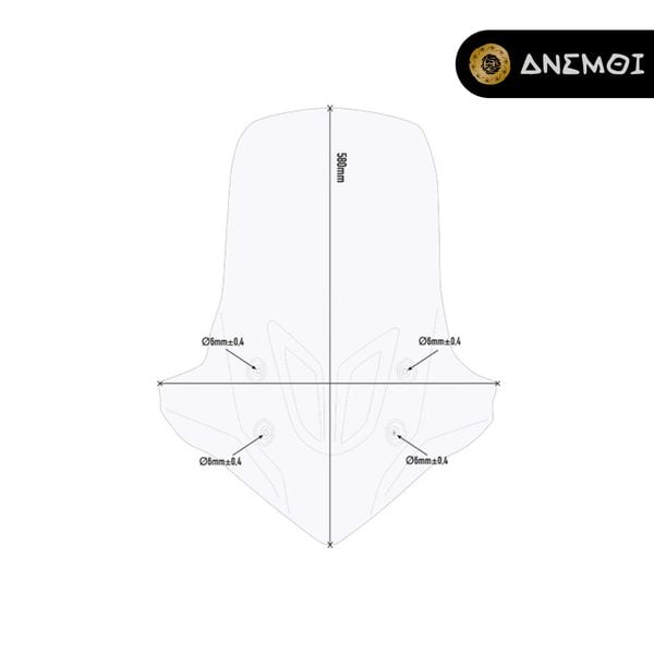  Kính chắn gió GIVI D1171ST cho HONDA CB500X (2019 -2024) 