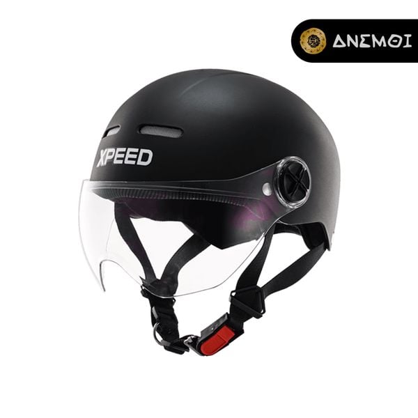  Mũ bảo hiểm nửa đầu có kính XPEED VIVO 20M - MATT BLACK 