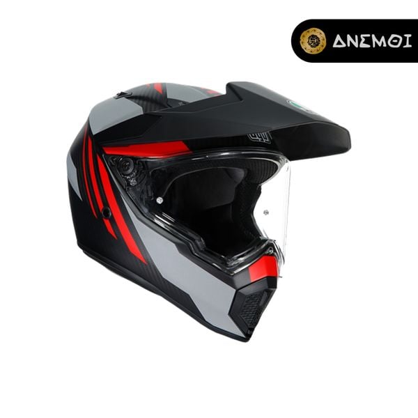  Mũ bảo hiểm Dual Sport AGV AX9 - MATT CARBON/RED 