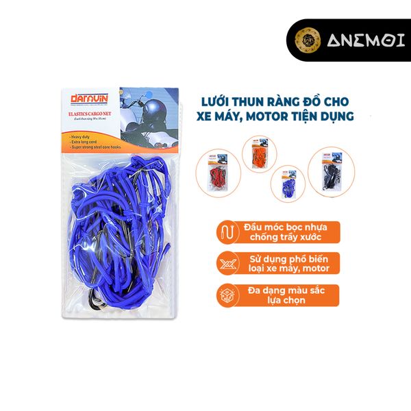  Dây thun lưới ràng đồ xe đạp, xe máy DARAVIN 