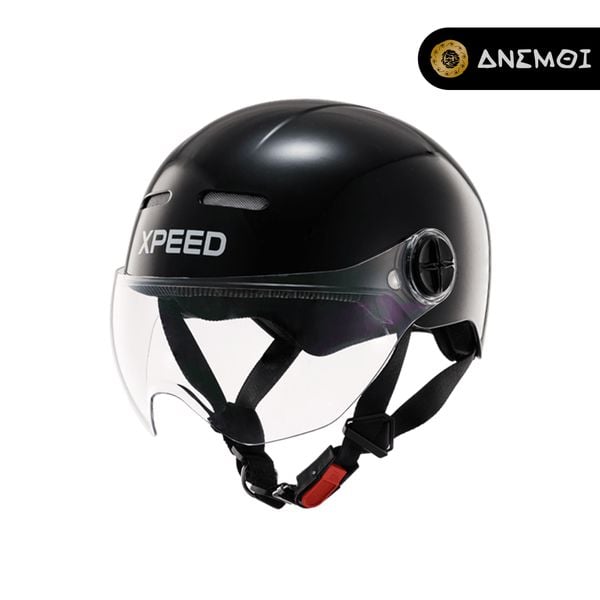  Mũ bảo hiểm nửa đầu có kính XPEED VIVO 20M - BLACK 