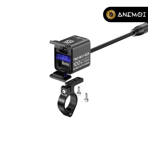  Cổng sạc USB 100W hai chiều dành cho xe máy, xe mô-tô KEWIG B13 