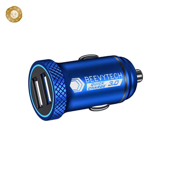  Tẩu sạc ô tô Beevytech C1 màu đỏ với USB sạc nhanh 