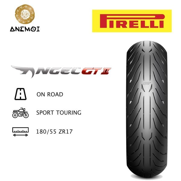  Vỏ lốp Pirelli Angel GT 2 - 180/55ZR17 M/C 73W TL-R (lốp sau) 