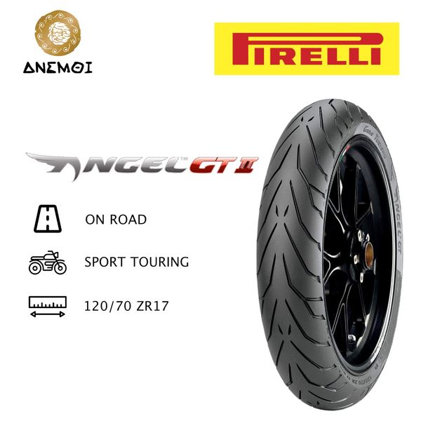  Vỏ lốp Pirelli Angel GT 2 - 120/70ZR17 M/C TL 58W-F (lốp trước) 