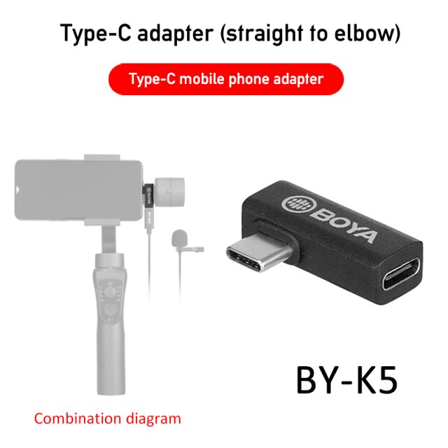 Adapter BOYA BY-K5 chuyển từ Famle Type C to Male Type C