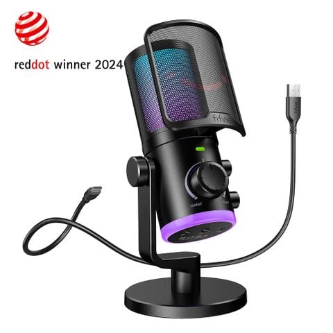 Fifine AM6 Micro RGB cho Gaming/Streaming/Podcast/Twitch/Discord