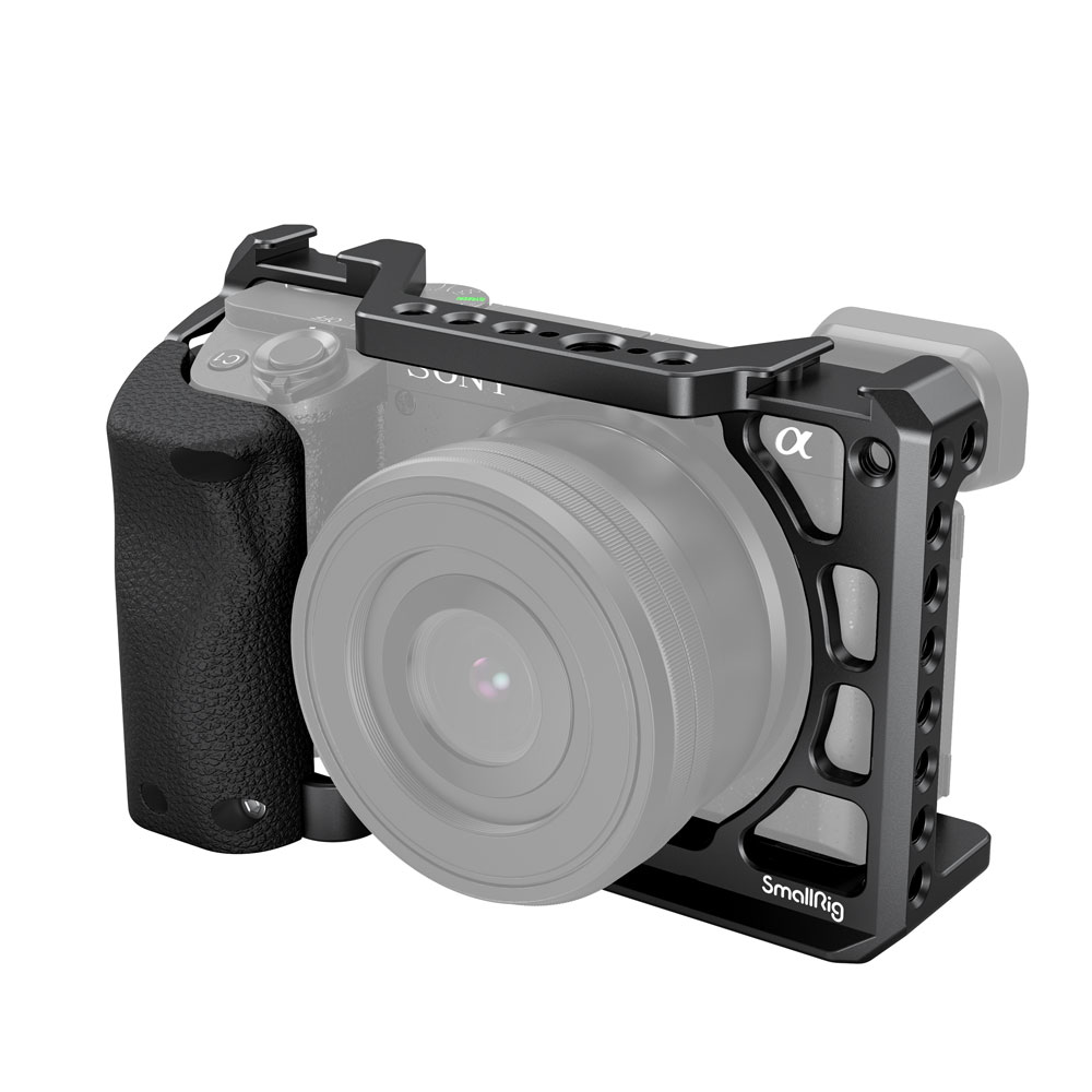 SmallRig 3164 - Khung bảo vệ kèm báng tay cầm Silicon dành cho Sony A6100/A6300/A6400