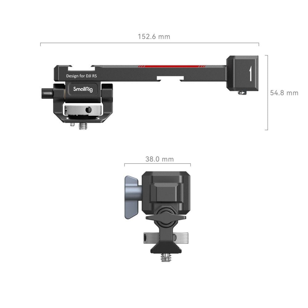 SmallRig Monitor Mounting Support for DJI RS 2 / RSC 2 / RS 3 / RS 3 Pro /RS 3 mini 3026