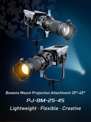 Nanlite PJ-BM-25°-45° Đầu Đèn Hiệu Ứng Zoom Ngàm Bowens Mount
