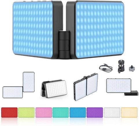 Đèn LED VIJIM R316 RGB - Video Light có thể gập lại, với pin 3200mAh tích hợp