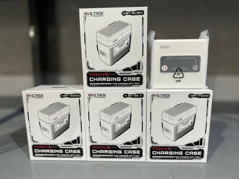 Hộp sạc pin máy ảnh Viltrox BT-FZ100 / BT-W235 / BT-EL15 / BT-E6 tích hợp chức năng sạc dự phòng