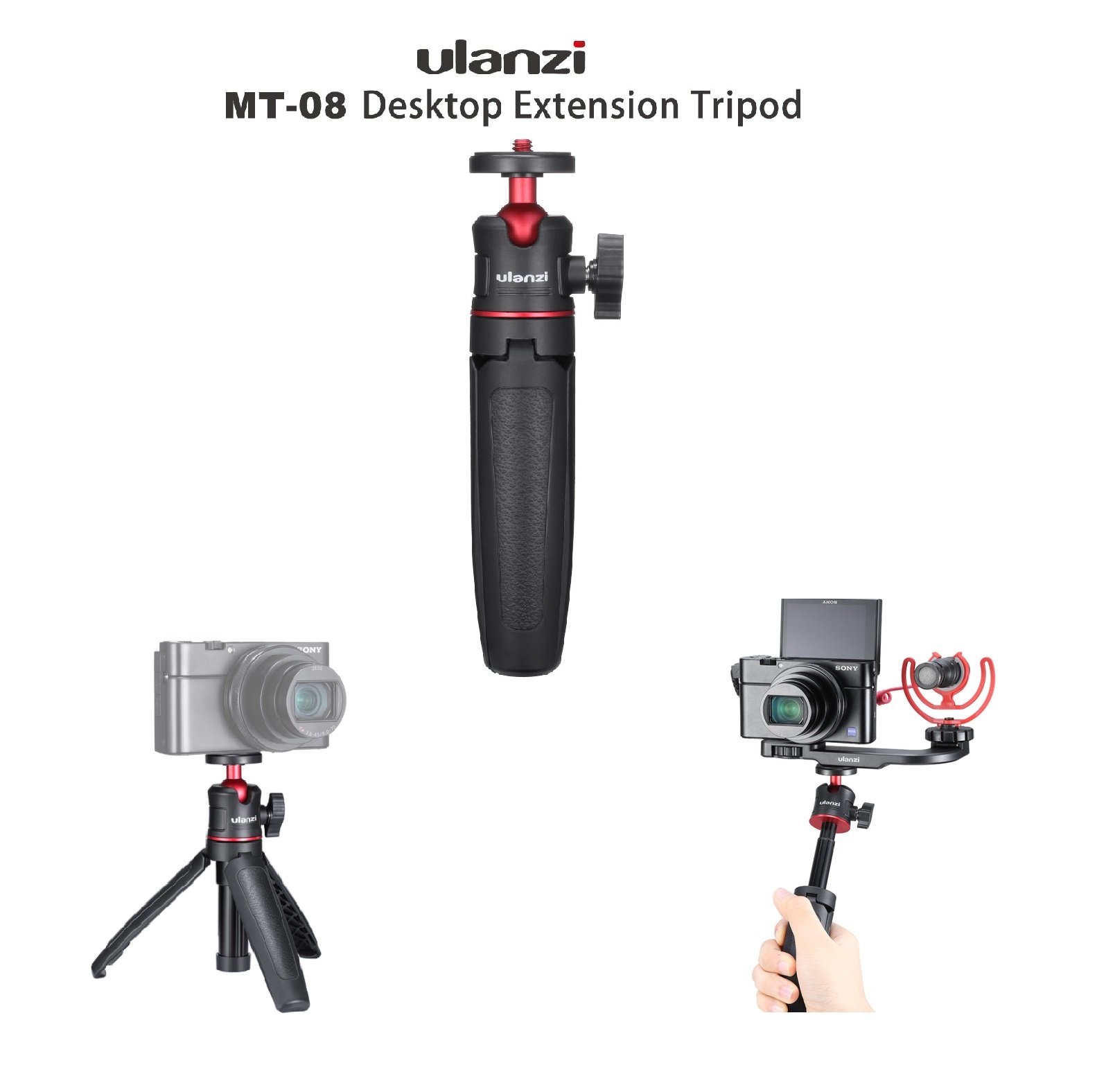 Ulanzi MT-08 Chân Tripod mở rộng- Kéo dài như gậy Selfie