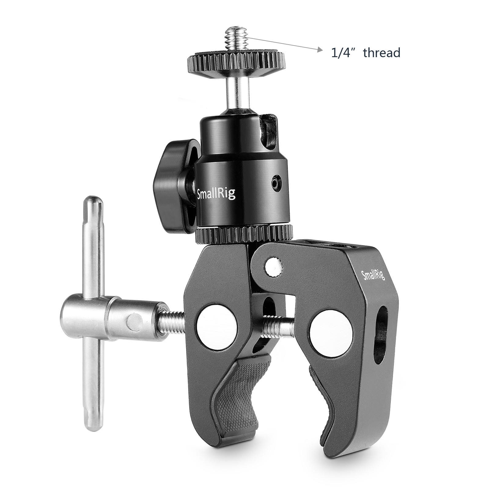 SmallRig 1124 - Super Clamp Mount with 1/4″ Screw Ball Head Mount