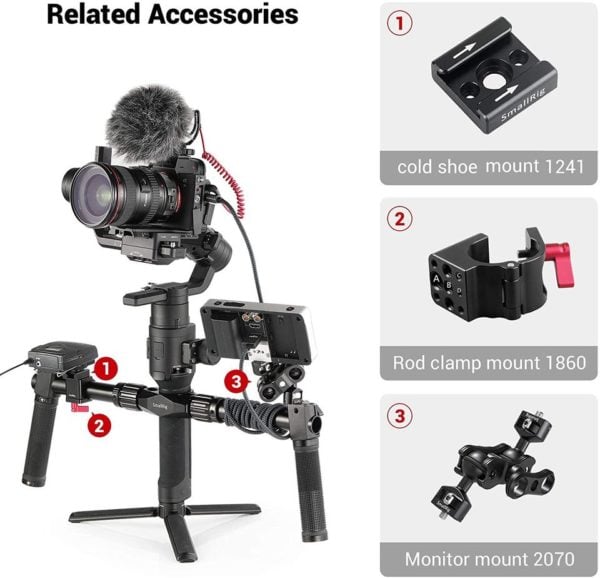 Smallrig Dual Handgrip for DJI Ronin S/SC Handheld Gimbal BSS2250B (NRY32)