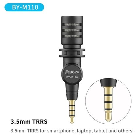 BOYA BY-M110 – Mic thu âm Plug in TRRS 3.5mm cho điện thoại
