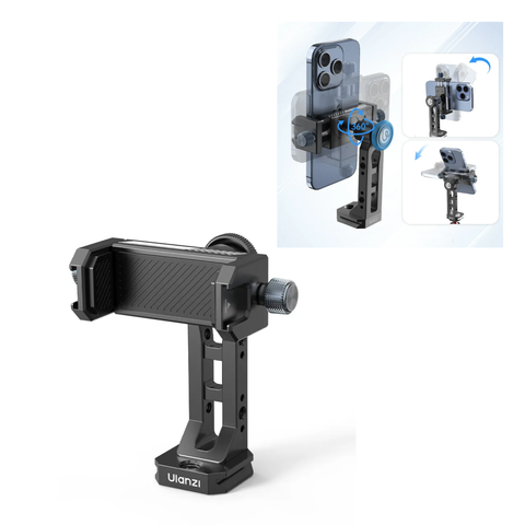 Ulanzi MA53 - Kẹp điện thoại hợp kim nhôm, ballhead xoay 360 độ