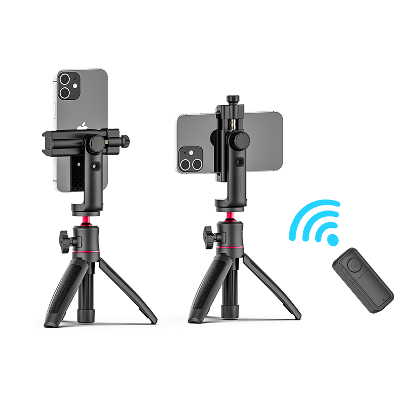 ULANZI ST-25 Ngàm kẹp điện thoại kèm Remote Bluetooth cho Android 8.0 và iOS 8.0 trở lên, xoay 360°