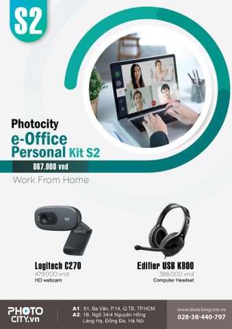 PhotoCity e-Office personal Kit S2 ( Bộ dụng cụ hỗ trợ làm việc online tại nhà)