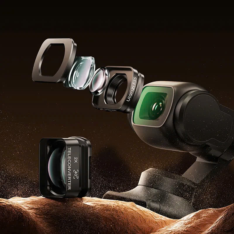 Ống kính Tele Ulanzi F35 dành cho máy Action Camera DJI Pocket 3