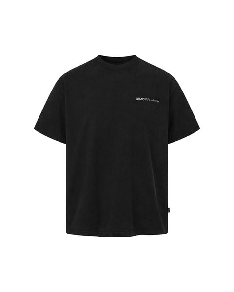 Dim Moire ブラック Tシャツ フリーサイズ 新品】DimMoire IDOL SQUARE Tシャツ ブラック 白プリント