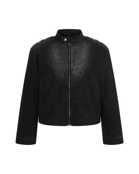 DIMOIR Faded Denim Biker Jacket 