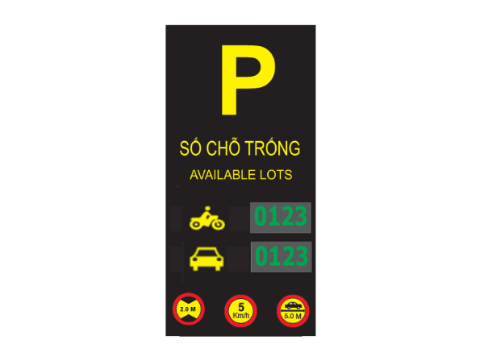  Hệ thống LED hướng dẫn đỗ xe ST-LD 