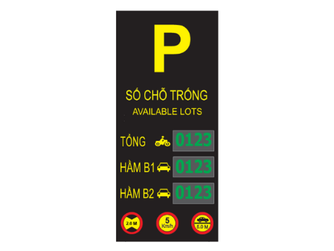  Hệ thống LED hướng dẫn đỗ xe ST-LD 