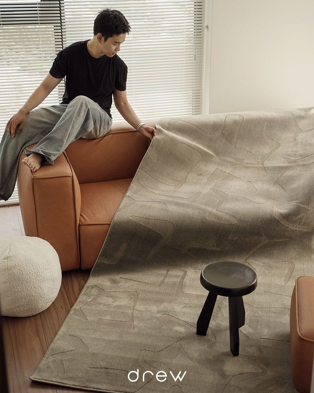  Dark Seasalt Pattern Rug 