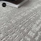  Neutral Grey Striped Rug 