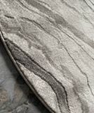  Grey Liquid Round Rug Collection 