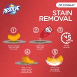  Resolve Pet Specialist Carpet Cleaner, Stain Remover and Odor eliminator trigger, Floor and Upholstery Cleaner 