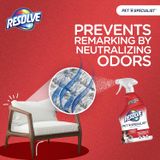  Resolve Pet Specialist Carpet Cleaner, Stain Remover and Odor eliminator trigger, Floor and Upholstery Cleaner 