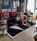  Black Oriental Rug 