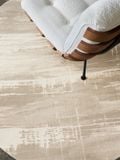  Canvas Pattern Round Rug - Made in Turkey 