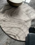  Grey Liquid Round Rug Collection 