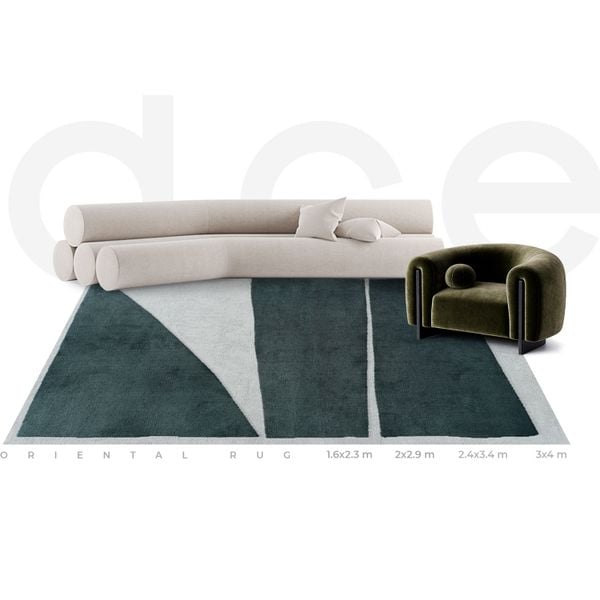  Oriental Rug - Forest Dark Night 